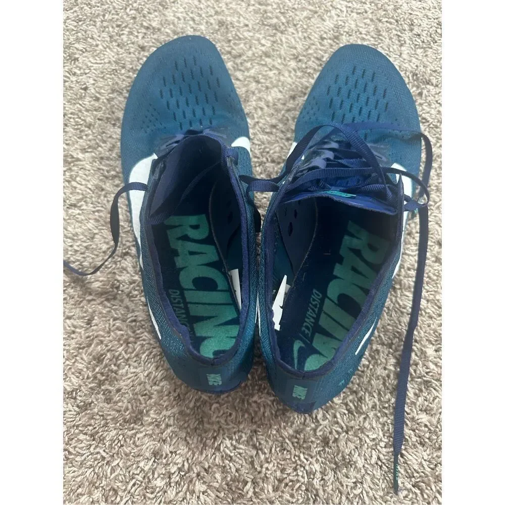 Nike Zoom Victory 3 Track Spikes Men’s Size 11.5 Blue Force/White Lace Up Mesh